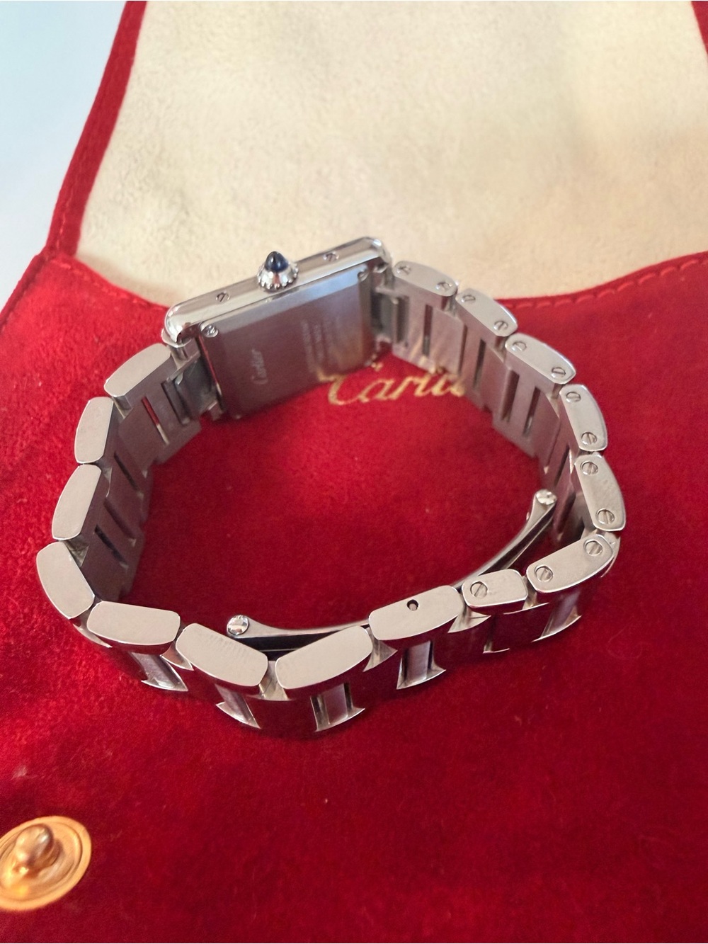 Cartier Tank Must De Cartier Watch Small Silver Roman Dial Steel Watch Ref 4322 - Picture 5 of 8